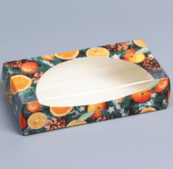 Коробка складная «Мандарины», 20 x 10 x 5 см Изображение Коробка складная «Мандарины», 20 x 10 x 5 см